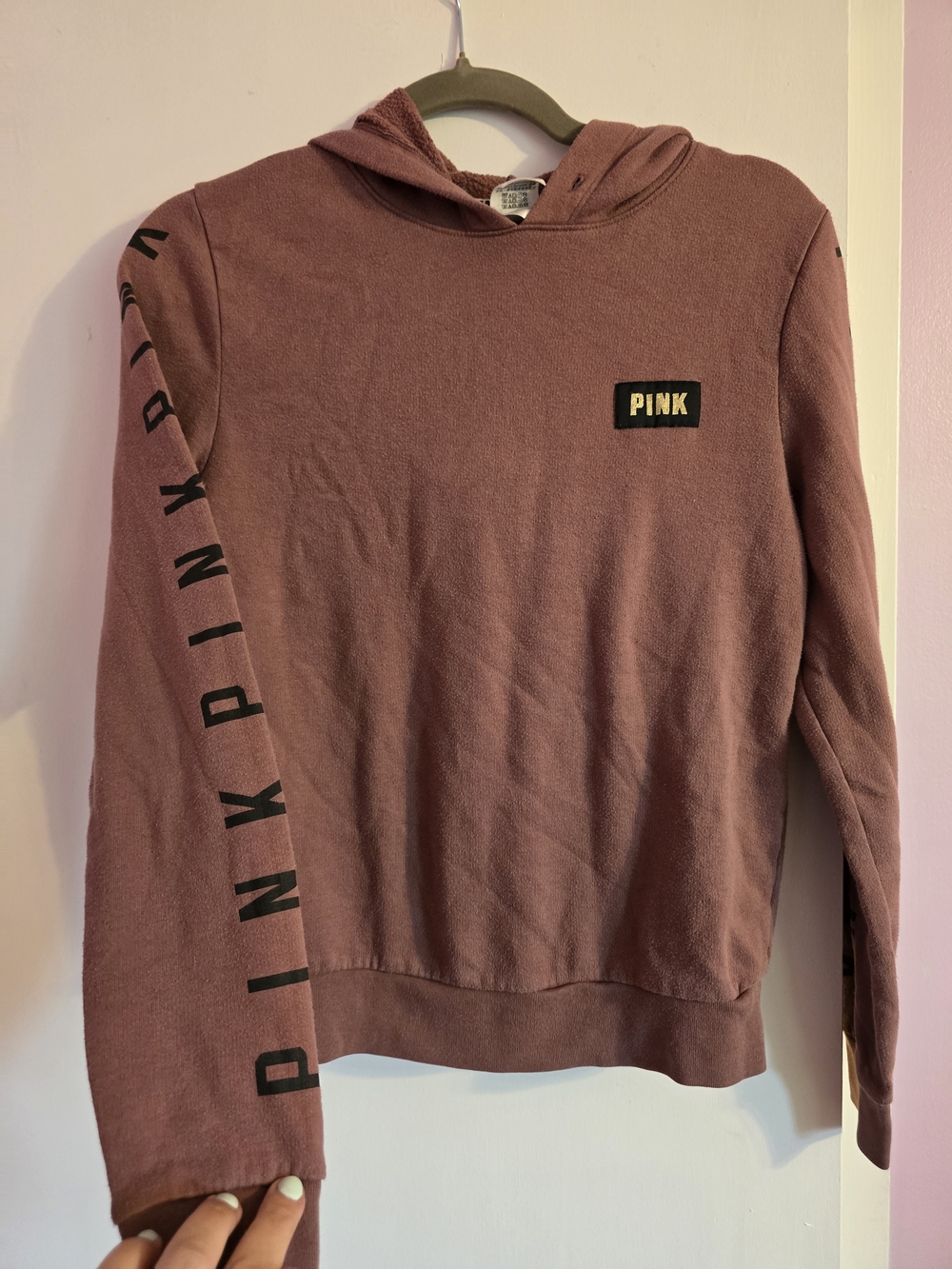 Victoria's Secret PINK Mauve Crewneck Hoodie - Dusty Rose